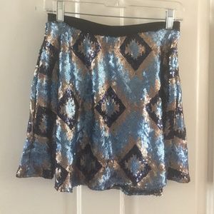 Sequin Mini Skirt